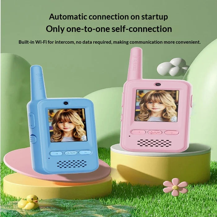 Walkie-talkie Sem Fio de Longo Alcance HD para Pais e Filhos com Alcance de 50km