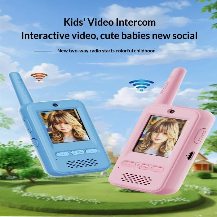 Walkie-talkie Sem Fio de Longo Alcance HD para Pais e Filhos com Alcance de 50km
