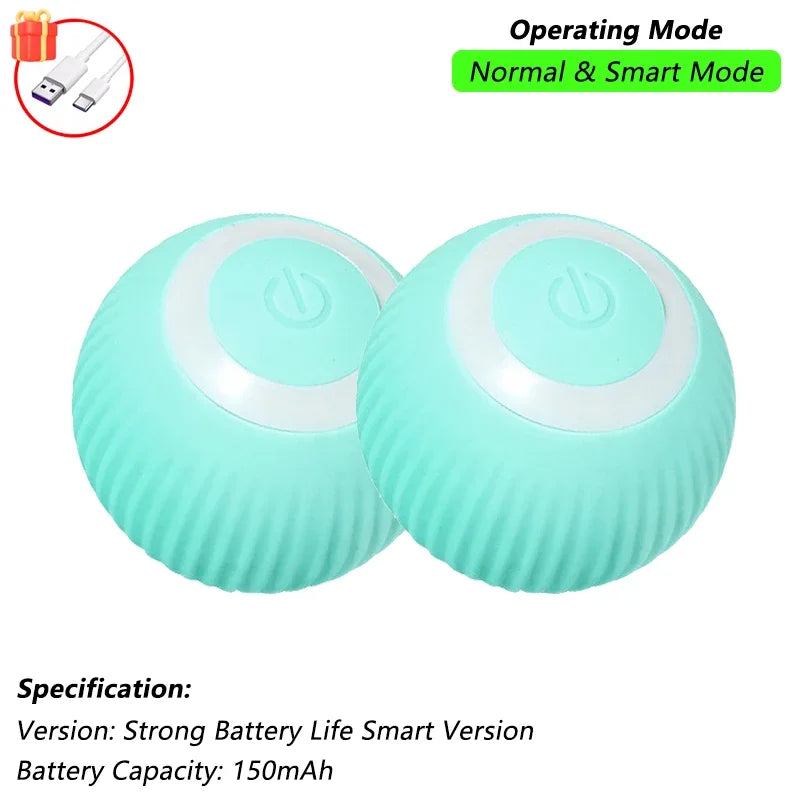 Brinquedo Interativo para Gatos iLMH: Bola Rolante Automática com Cauda Falsa, Recarregável, Brinquedo Elétrico Inteligente para Animais de Estimação, Treinamento de Pets, Imita Rato