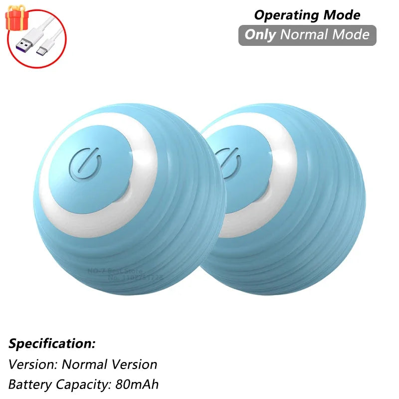 Brinquedo Interativo para Gatos iLMH: Bola Rolante Automática com Cauda Falsa, Recarregável, Brinquedo Elétrico Inteligente para Animais de Estimação, Treinamento de Pets, Imita Rato